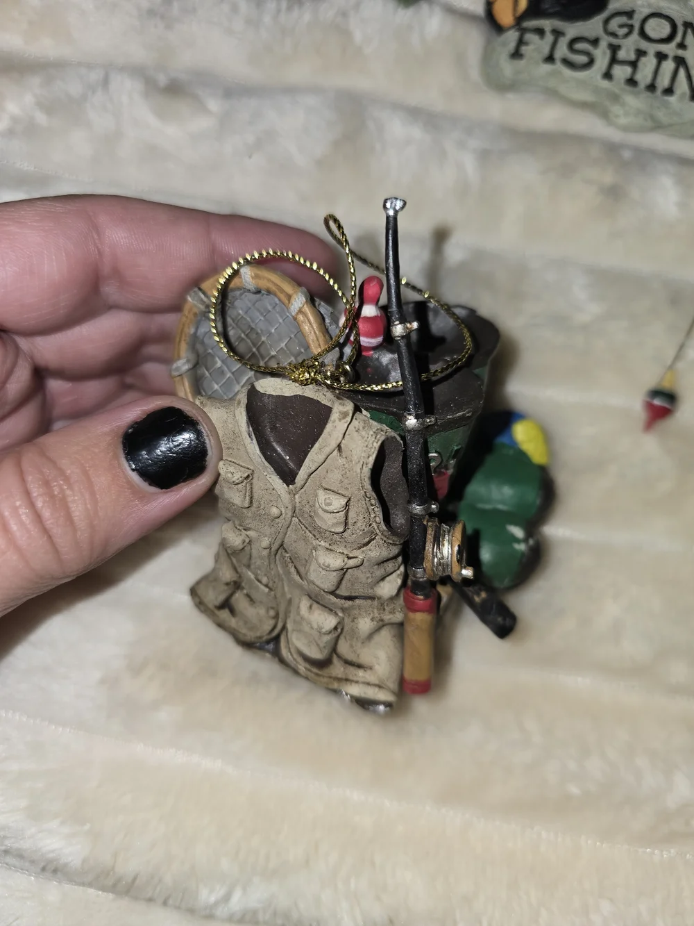 4 country Christmas Ornaments with bears